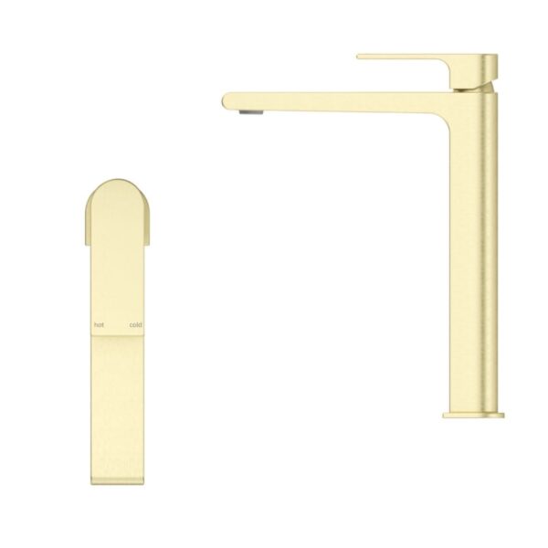 Beki Tall Basin Mixer in French Gold - Image 2
