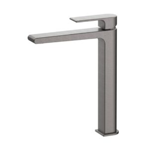 Beki Tall Basin Mixer in Gun Metal