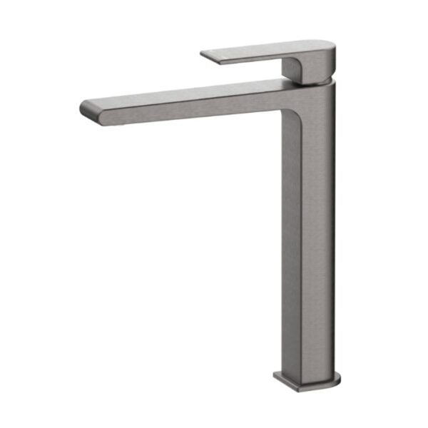 Beki Tall Basin Mixer in Gun Metal