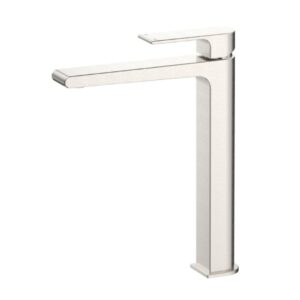 Beki Tall Basin Mixer in Brushed Nickel