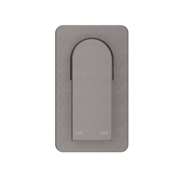 Beki Square Plate Shower Mixer in Gun Metal - Image 2