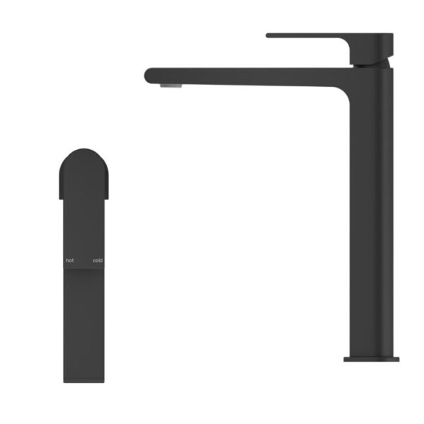 Beki Tall Basin Mixer in Black - Image 2