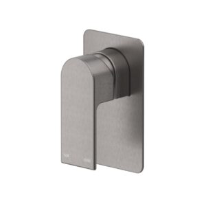 Beki Square Plate Shower Mixer in Gun Metal