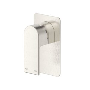 Beki Square Plate Shower Mixer in Brushed Nickel