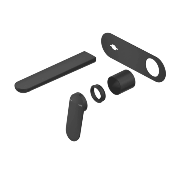 Lantra Wall Mixer Spout Combo in Black - Image 2