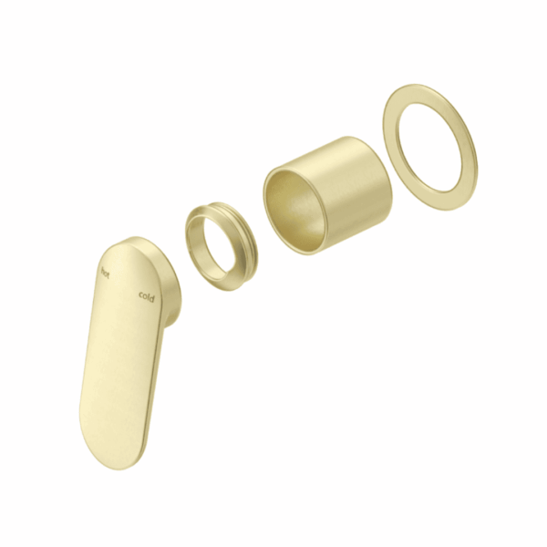 Lantra Round Plate Shower Mixer in French Gold - Image 2
