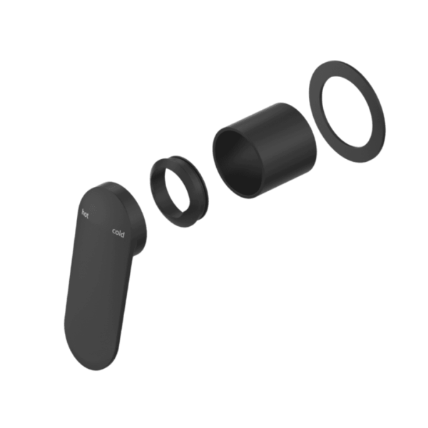 Lantra Round Plate Shower Mixer in Black - Image 2