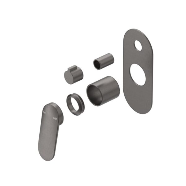 Lantra Shower Mixer Diverter in Gun Metal - Image 2