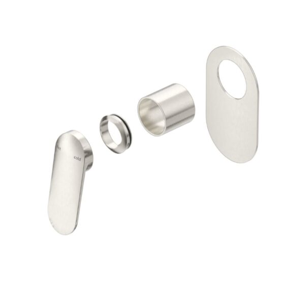 Lantra Oval Plate Shower Mixer in Brushed Nickel - Image 2