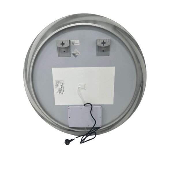 Round 800mm Frameless frosted edge Front lit LED Mirror - Image 5