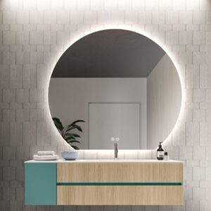 Crescent Moon 630 x 700mm Backlit Frameless LED Mirror