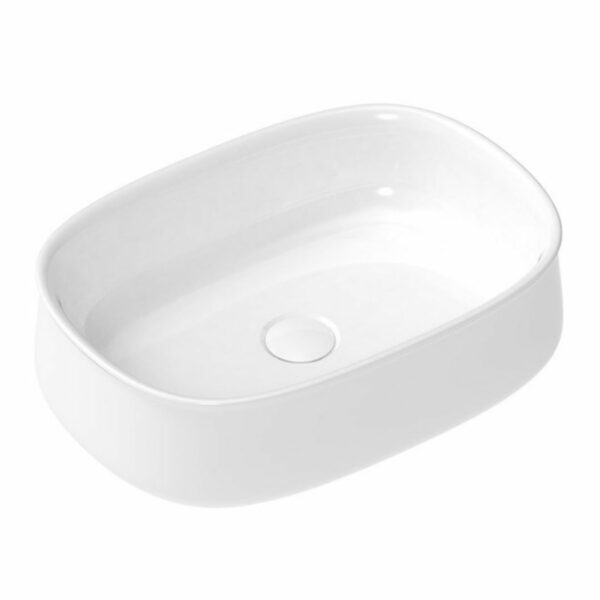Hewitt 460 x 330mm Matte/ Gloss white Countertop Basin - Image 3