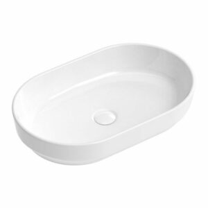 Marilyn 550mm wide Gloss white Counter Top Basin