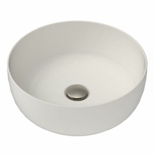 Glam 390 wide x 390 high Round Matte Pearl Countertop Basin