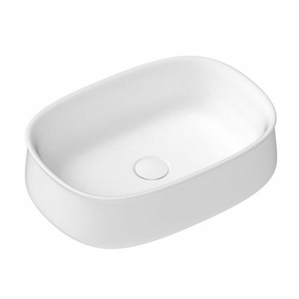 Hewitt 460 x 330mm Matte/ Gloss white Countertop Basin - Image 2