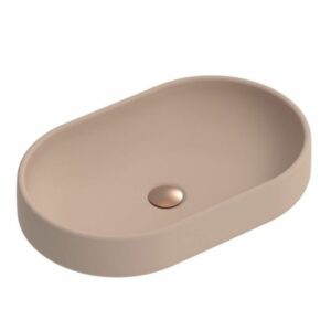 Norma Plum 550 x 350mm Concrete Counter Top Basin