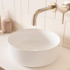 Maggie 300 x 110mm high Round Gloss/ Matte white Basin