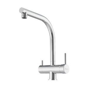 Oliveri Essentials square goose neck 3 way filter tap in Chrome for kitchen or laundry