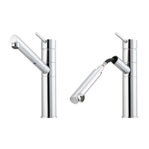 Oliveri Venice Pull Out Swivel Sink Mixer in Chrome - Topware