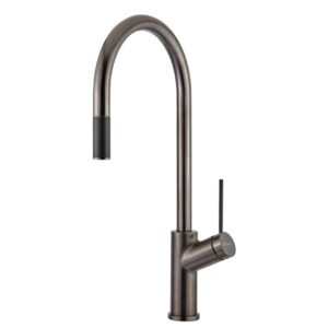 Oliveri Vilo Pull Out Mixer in Gun Metal - Italian Made - for kitchen or laundry