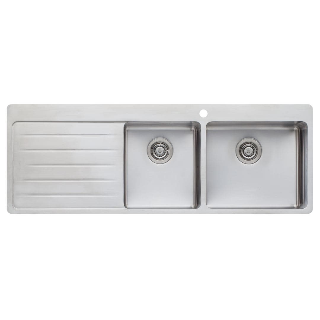 Oliveri Sonetto 1 & 3/4 Bowl Topmount Drainboard stainless steel Sink - Image 2