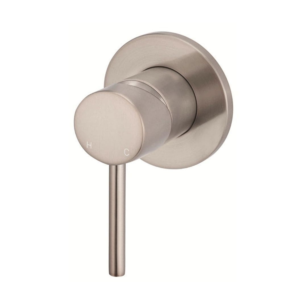 Meir Round Wall Mixer Trim Kit & Body Champagne Rose Gold