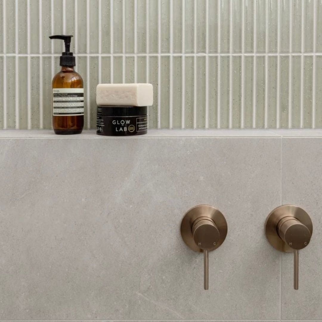 Meir Round Wall Mixer Trim Kit & Body Champagne Rose Gold - Image 3