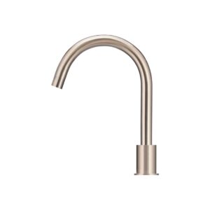 meir hob basin mixer - rose gold - front view