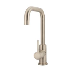 Meir Round Kitchen Mixer Tap Champagne Rose Gold - topware bathrooms