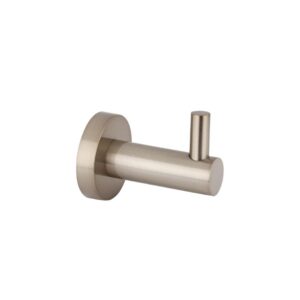 front view of Meir Round Robe Hook Champagne Rose Gold