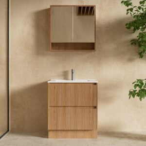 750mm fluted vanity, front view, at topware