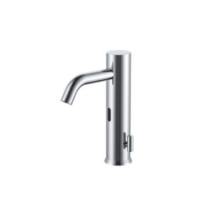 side view of chrome sensor touchless tap at Topware