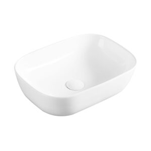 Topware Recta Soft Rectangle Counter Top Basin - Matte/ Gloss White