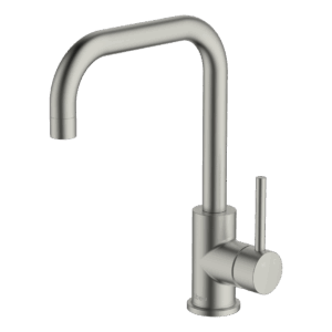 Lucia Square Side Lever Mixer in Brushed Nickel