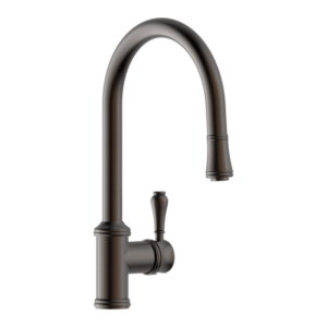 Provincial Single Lever Kitchen Mixer with Pull Out in Black Brushed Nickel