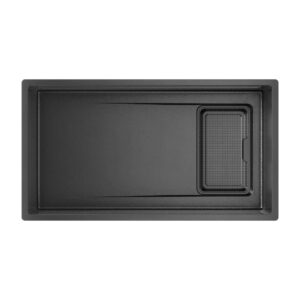 Novaq 810x 450 mm Large Matte Black Steel Kitchen Sink
