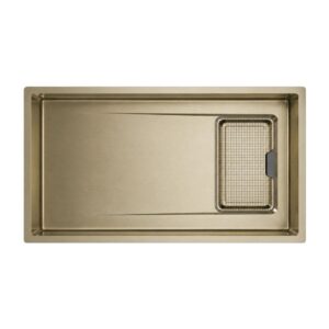 Novaq 810x 450 mm Large Gold Steel Kitchen Sink