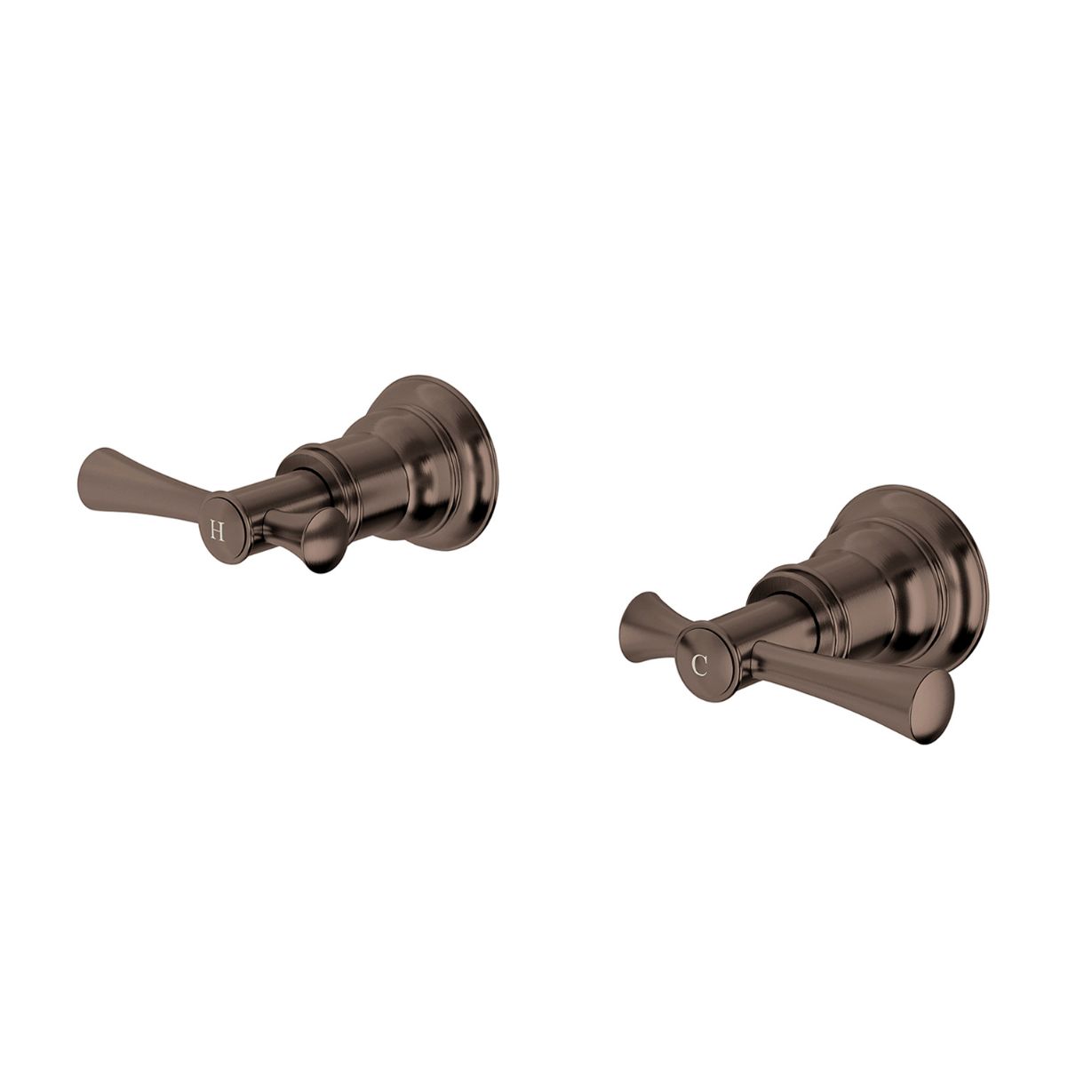 Phoenix Cromford Traditional Wall Top Assemblies - Brushed Bronze