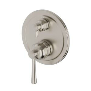 Phoenix Cromford Traditional Shower / Bath Diverter Mixer (Complete Kit) - Brushed Nickel