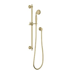Phoenix Cromford Traditional Hand Shower on Rail - Brushed Gold