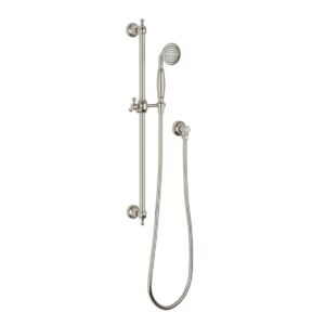 Phoenix Cromford Traditional Hand Shower on Rail - Brushed Nickel