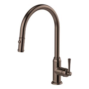 Phoenix Cromford Traditional Pull Out Sink Mixer 230mm - Brushed Bronze