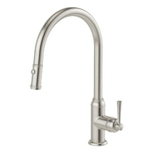 Phoenix Cromford Traditional Pull Out Sink Mixer 230mm - Brushed Nickel