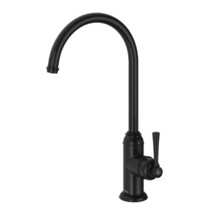 Phoenix Cromford Traditional Sink Mixer 180mm Spout - Matte Black