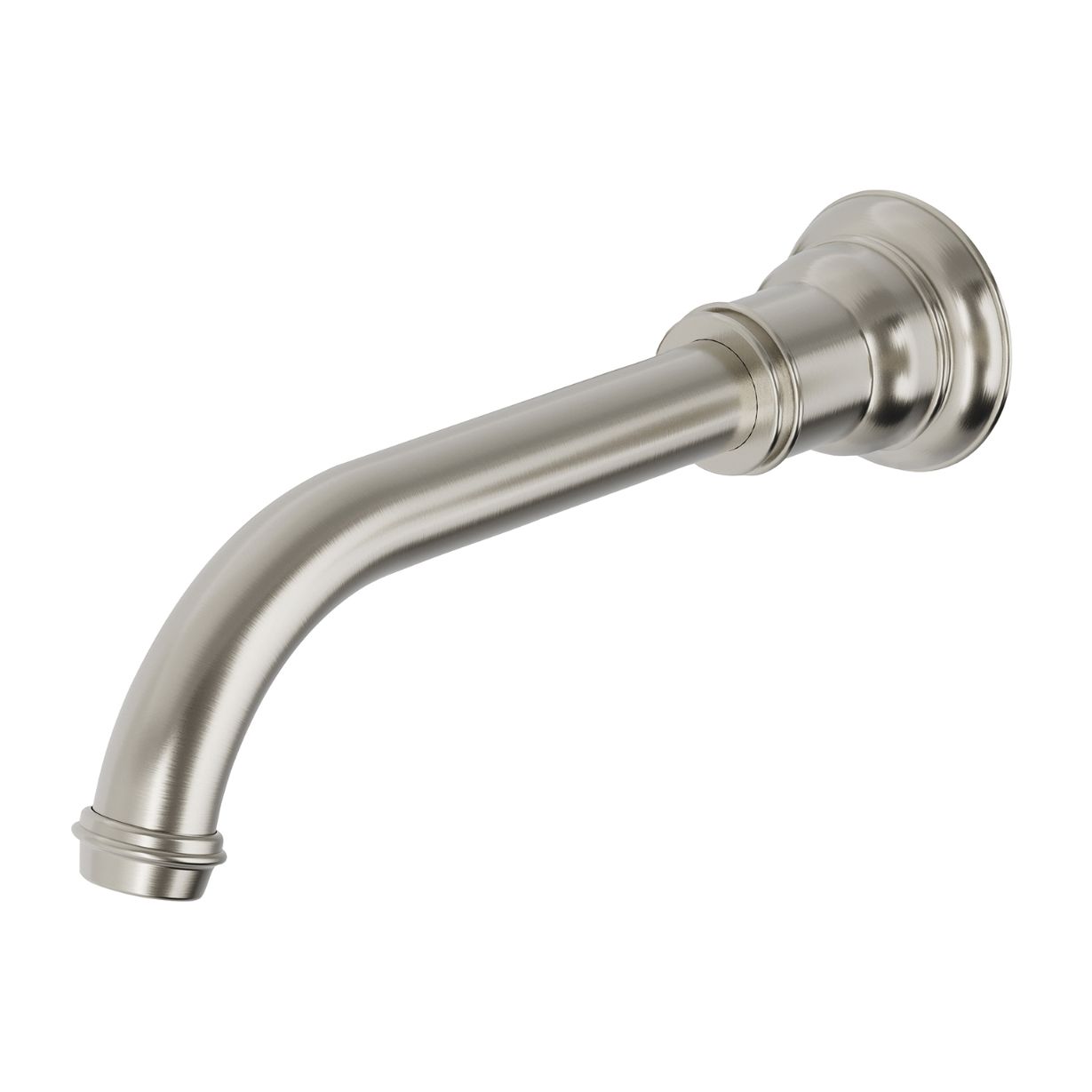 Phoenix Cromford Traditional Wall Basin / Bath Outlet 180mm - Brushed Nickel