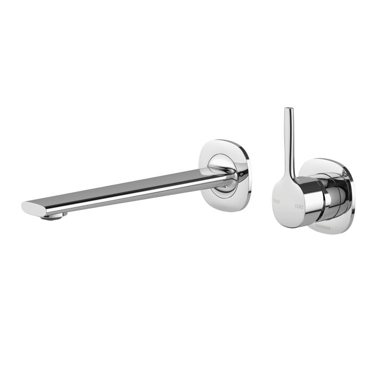 Phoenix Vask SwitchMix Wall Basin / Bath Mixer Set Pin Up (Complete Kit) - Chrome