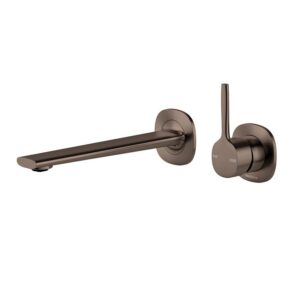 Phoenix Vask SwitchMix Wall Basin / Bath Mixer Set Pin Up (Complete Kit) - Brushed Bronze