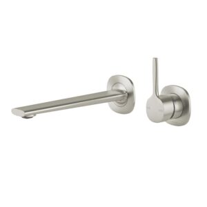 Phoenix Vask SwitchMix Wall Basin / Bath Mixer Set Pin Up (Complete Kit) - Brushed Nickel