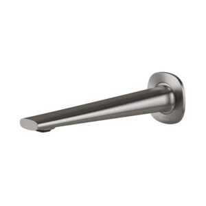 Phoenix Vask Wall Basin / Bath Outlet 200mm - Brushed Carbon