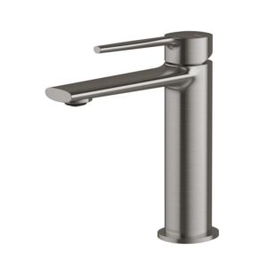 Phoenix Vask Cold Start Short Basin Mixer - Brushed Carbon